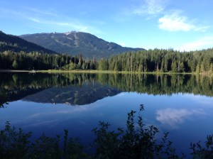 Morning run around Lost Lake, Whistler
