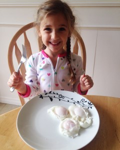 She asked for 5 eggs; we settled on 3.
